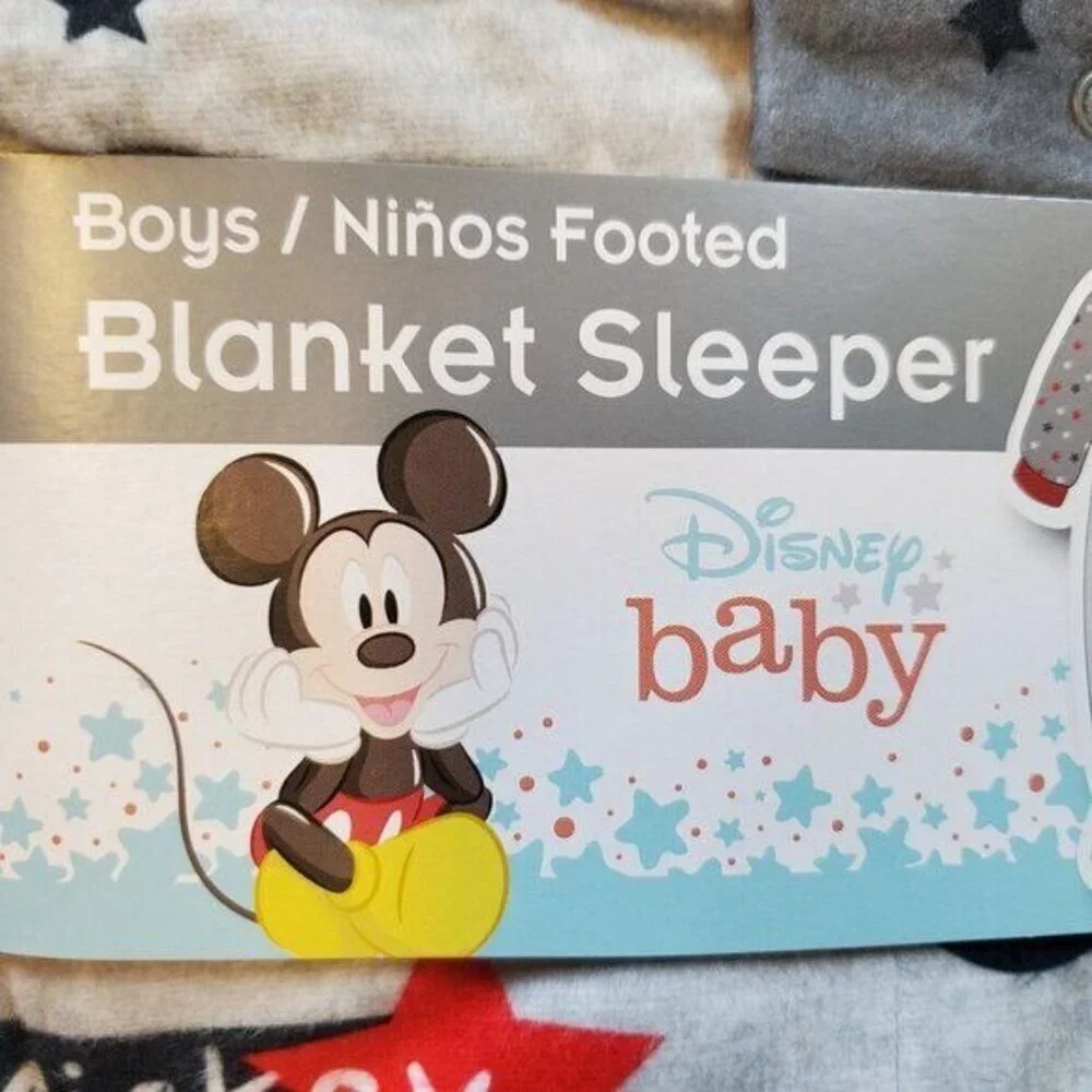 Disney Monsters Inc Blanket Sleeper Infant 24 Months NWT Sleep & Play Full Zip